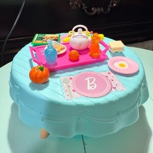 Barbie breakfast spread